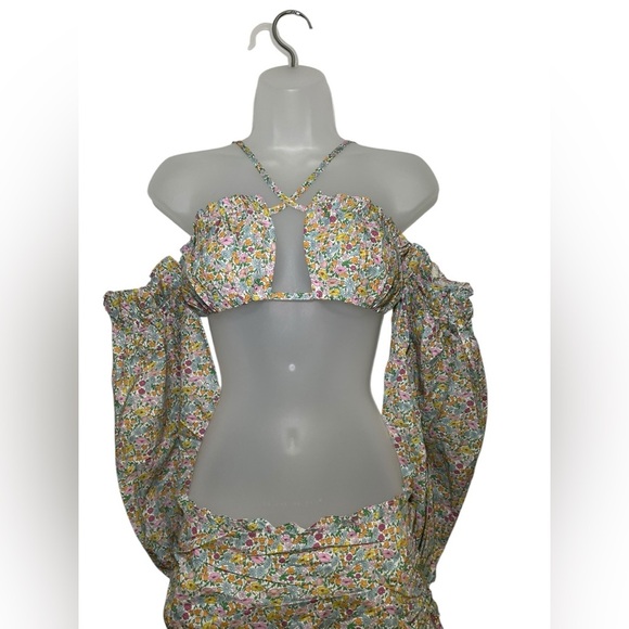 For Love And Lemons Raleigh Floral Two Piece Set Medium NWT - Picture 3 of 7